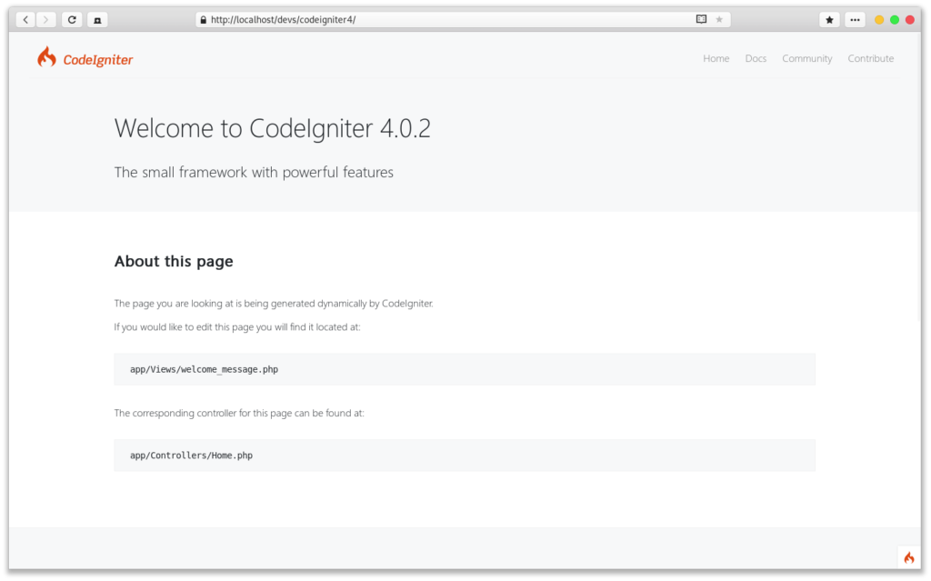 Configurar Codeigniter 4 con Xamp | Fedora 31