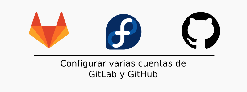 Añadir varios usuarios de GitLab y  GitHub | Fedora