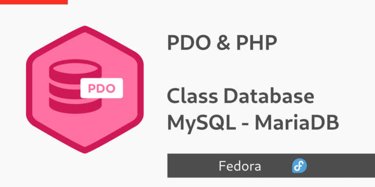 Clase PDO para acceder a base de datos MySQL/MariaDB