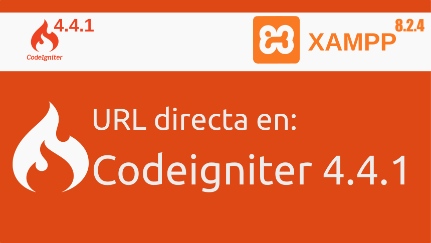 Usar URL directa en Codeigniter 4.4.1