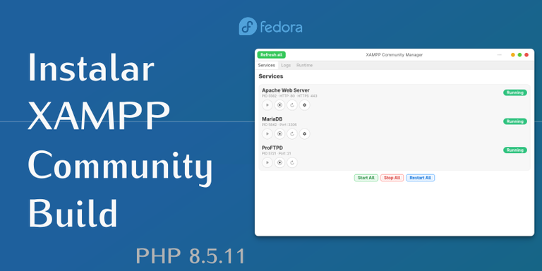 Instalar XAMPP Community Build | Fedora 44